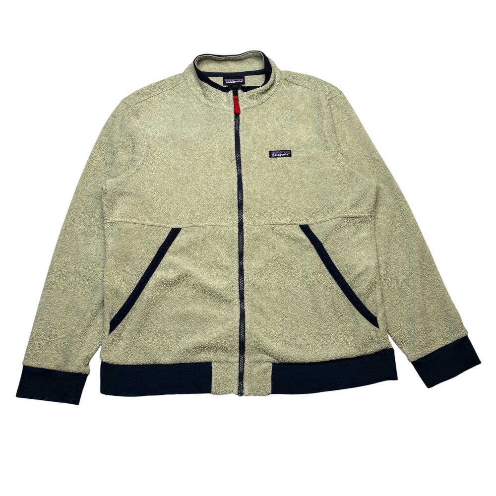 Patagonia Shearling Fleece Full Zip Jacket Men's Large Oat Gorpcore
